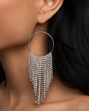 Load image into Gallery viewer, Paparazzi Streamline Shimmer Earrings-Bling Is Just A Thing
