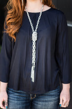 Load image into Gallery viewer, Paparazzi Scarfed-For-Attention-(Silver)- Bling is Just A Thing

