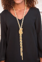 Load image into Gallery viewer, Paparazzi Scarfed For Attention- (Gold)- Bling is Just A Thing
